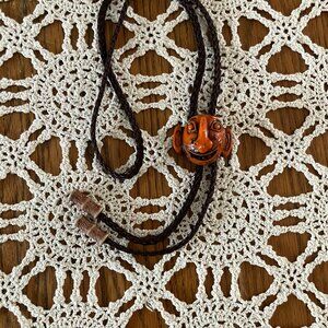 Unbranded Korean Style Asian Hahoe Resin Mask Bolo Tie